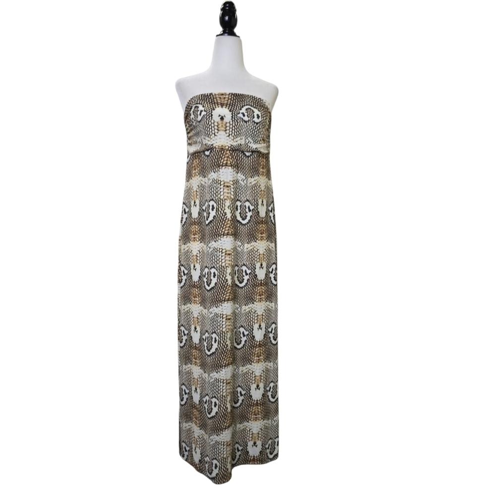Lenny Niemeyer Reptile Print midi Dress with side slit